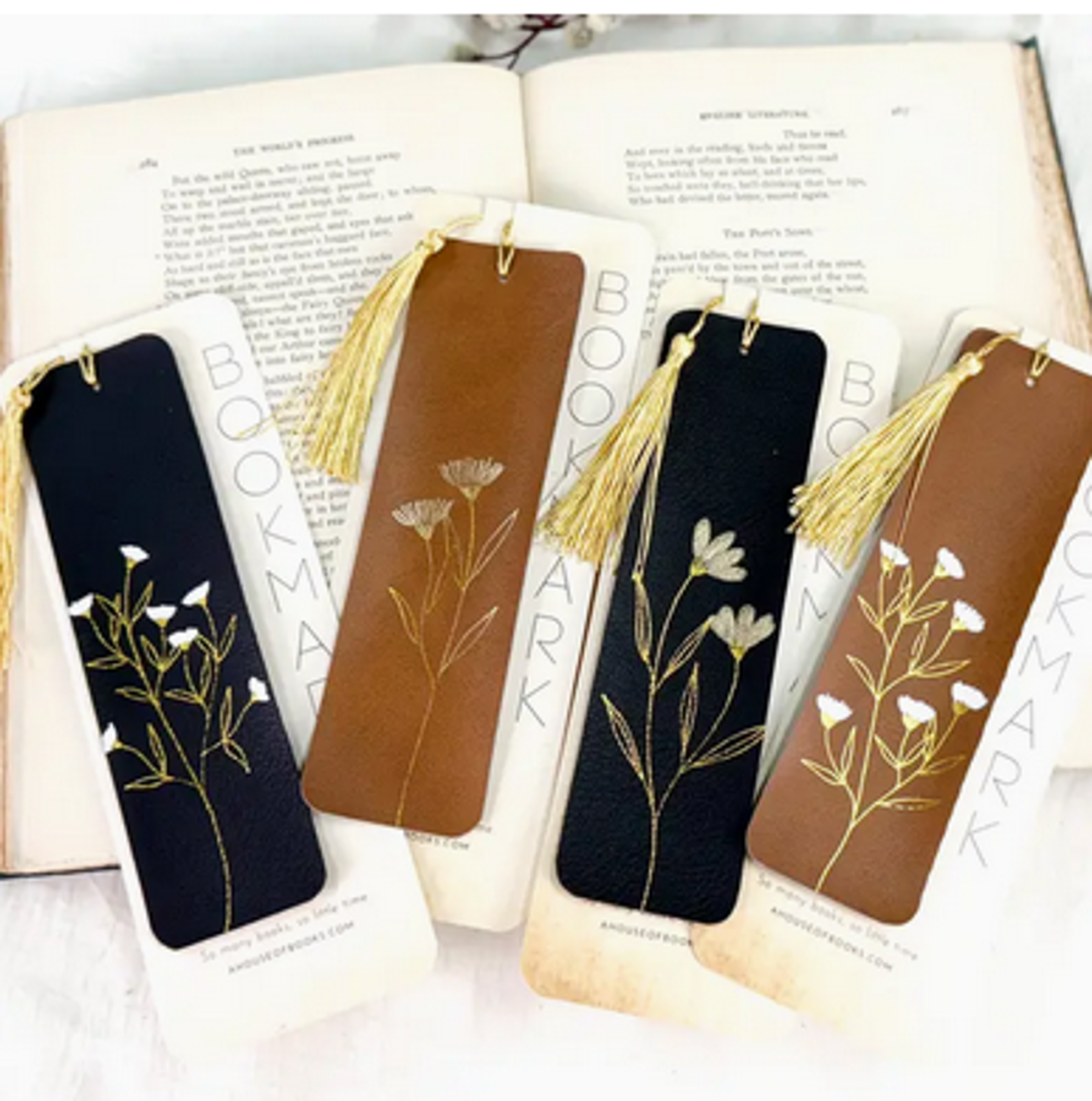 Product image 1 of 1 for FAUX LEATHER TASSEL BOOKMARK