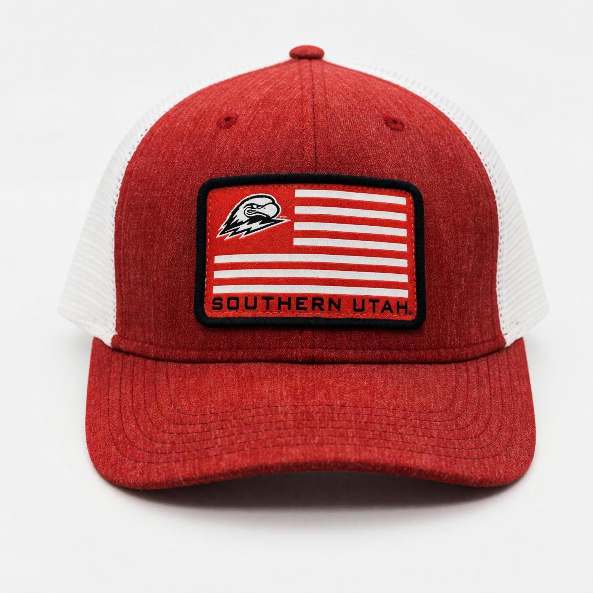 Product image 1 of 1 for Legacy Melange Red SUU Flag Snapback
