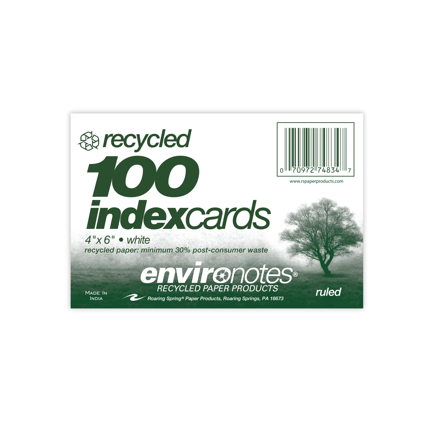 Product image 1 of 1 for INDEX CARDS Ruled 4x6