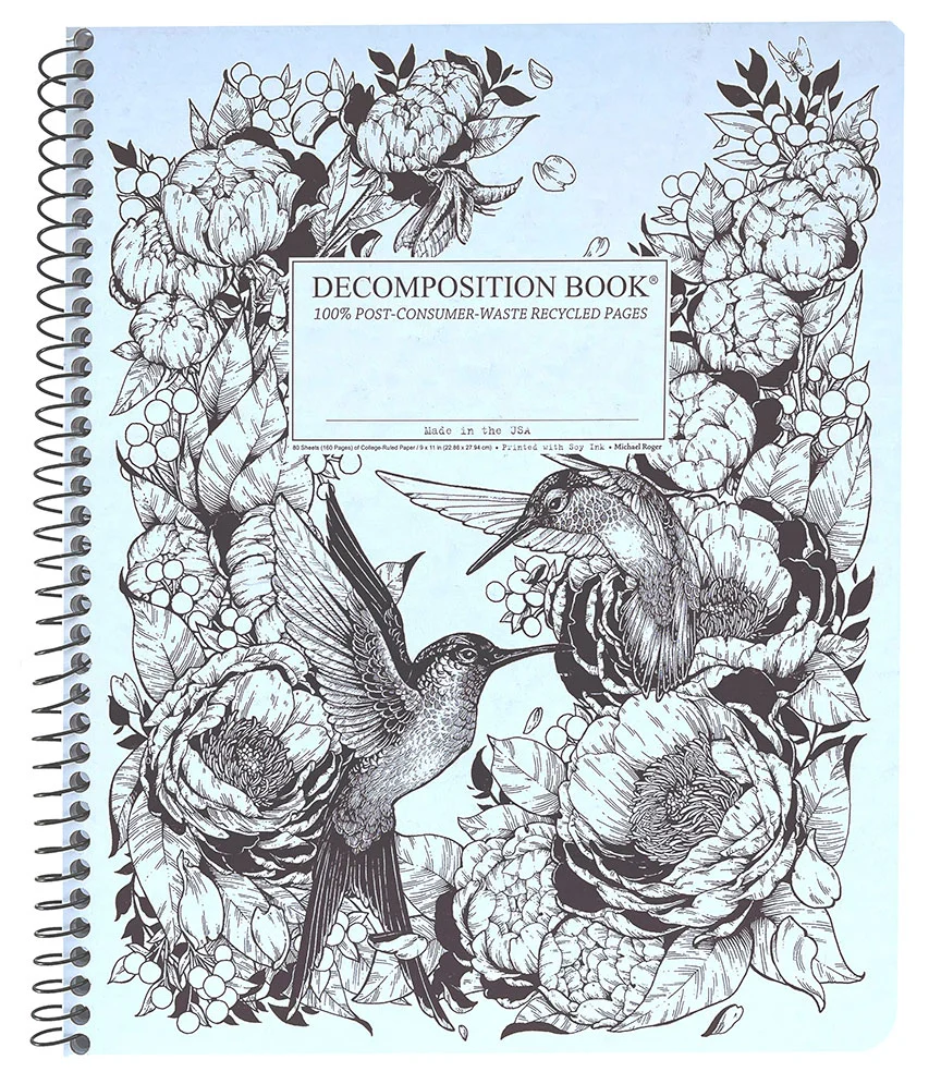 Product image 1 of 1 for Michael Roger 9x11 XL Decomposition Book - Hummingbirds
