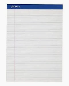 image of: ESSELTE AMPAD SIMPLE CROSSOVER WRITING PAD