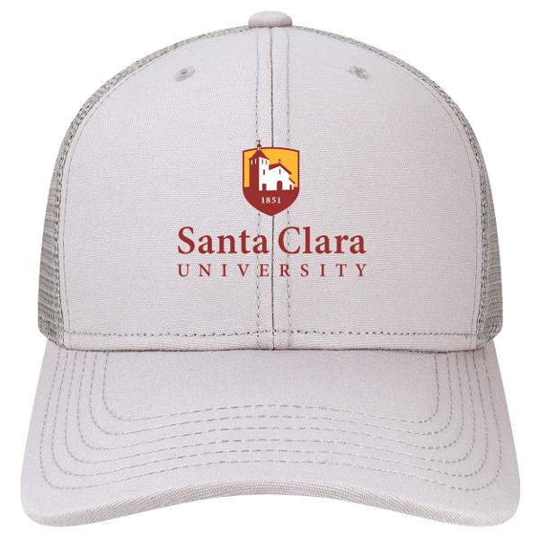Santa Clara University Mid-Pro Snapback Cap, Light Grey; $36.98