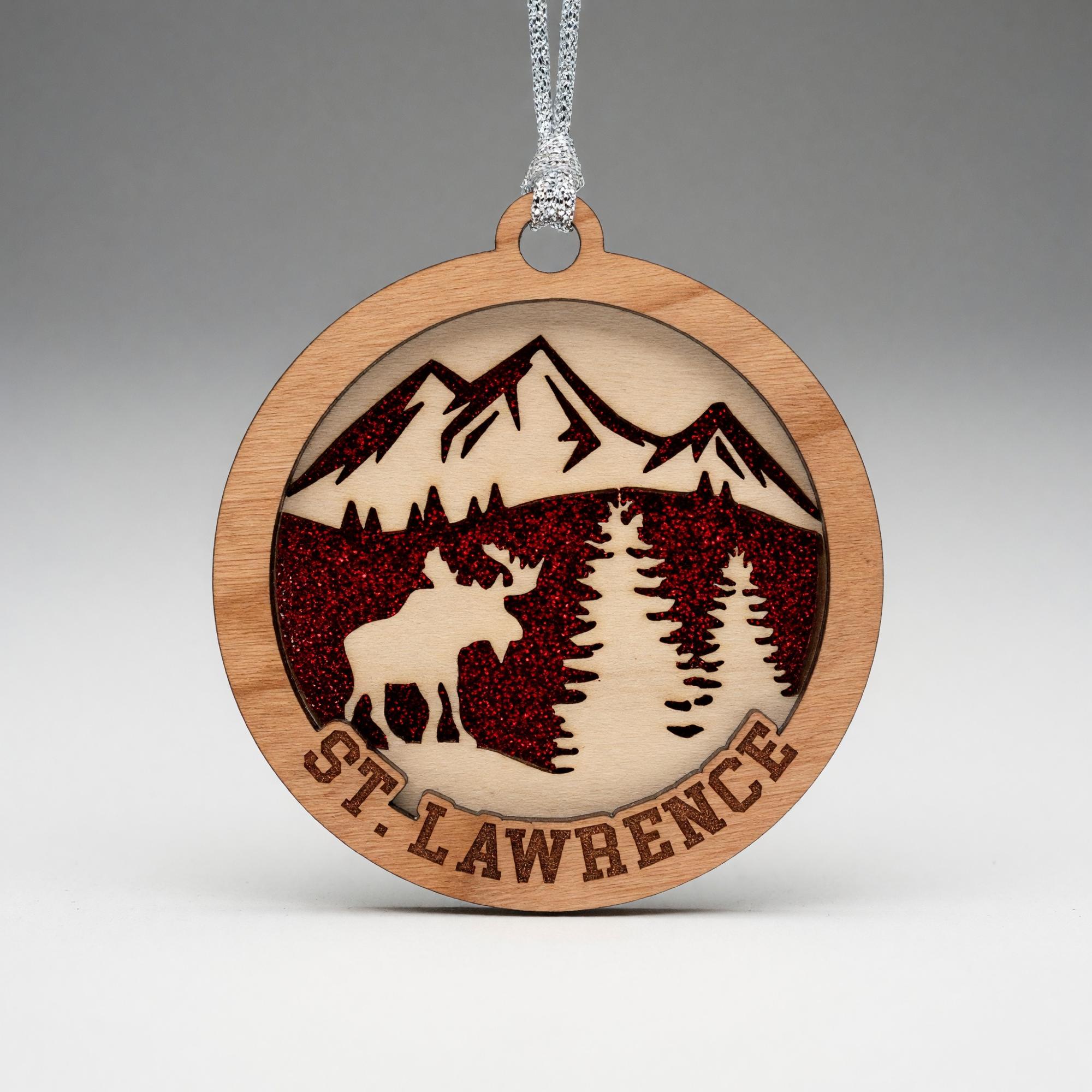 Product image 1 of 1 for St Lawrence Woodland Laser Engraved Wooden Ornament