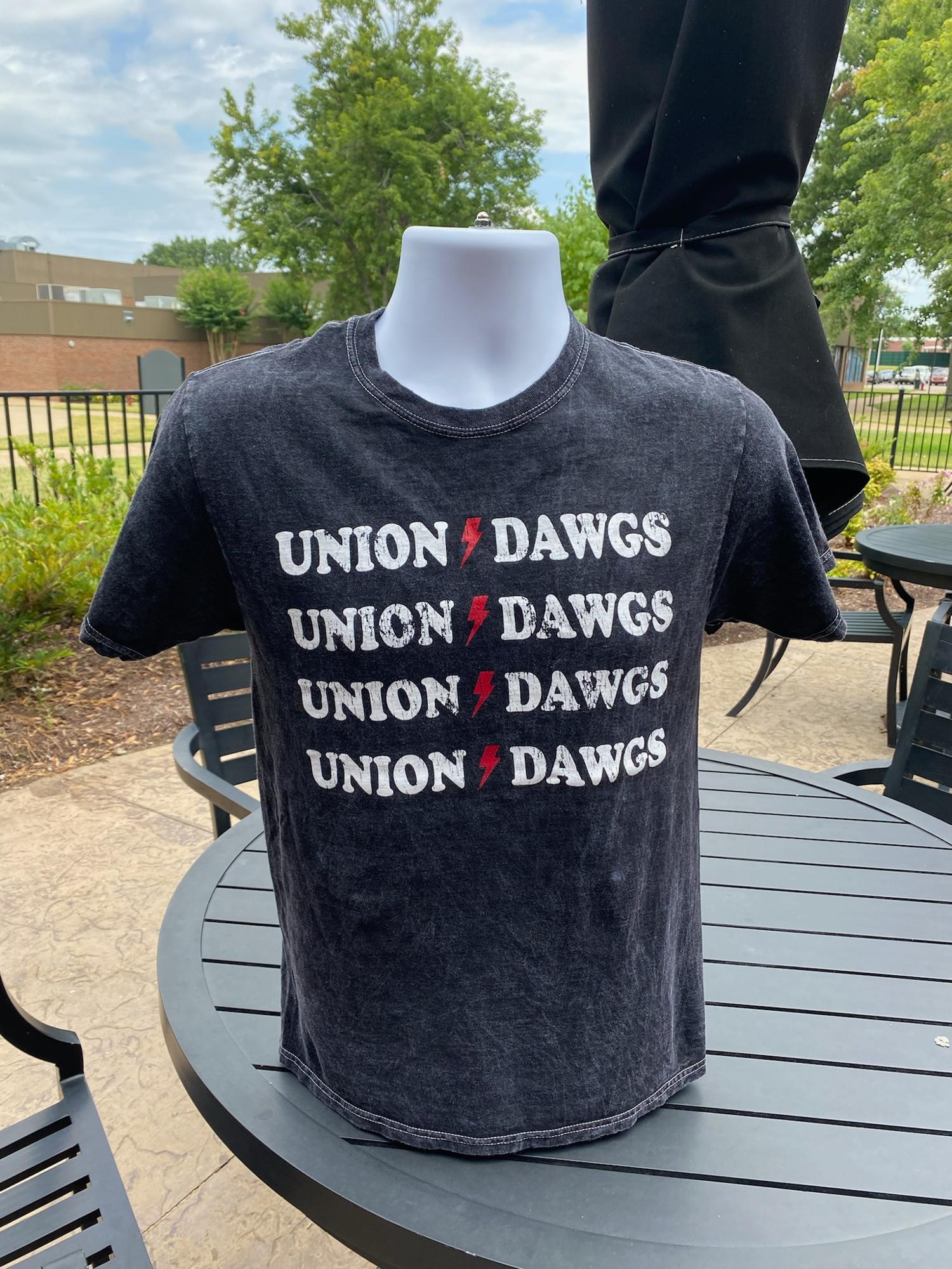 image of: Union Dawgs Mineral Wash Boyfriend Short Sleeve Tee