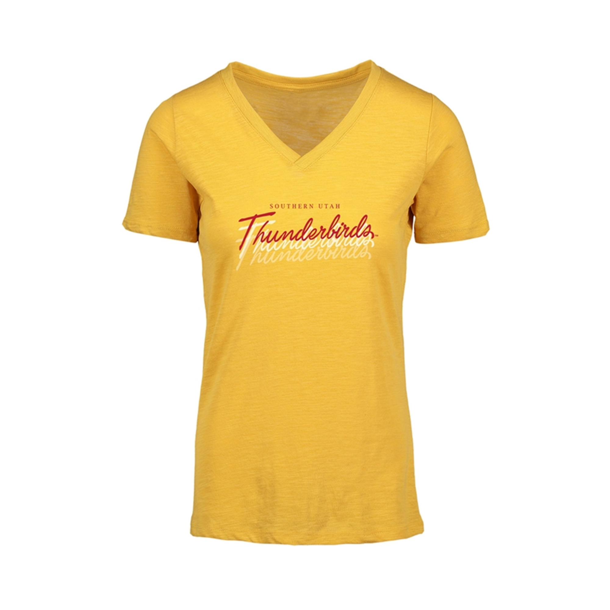 image of: MV Sport Thunderbirds V-Neck Slub Tee