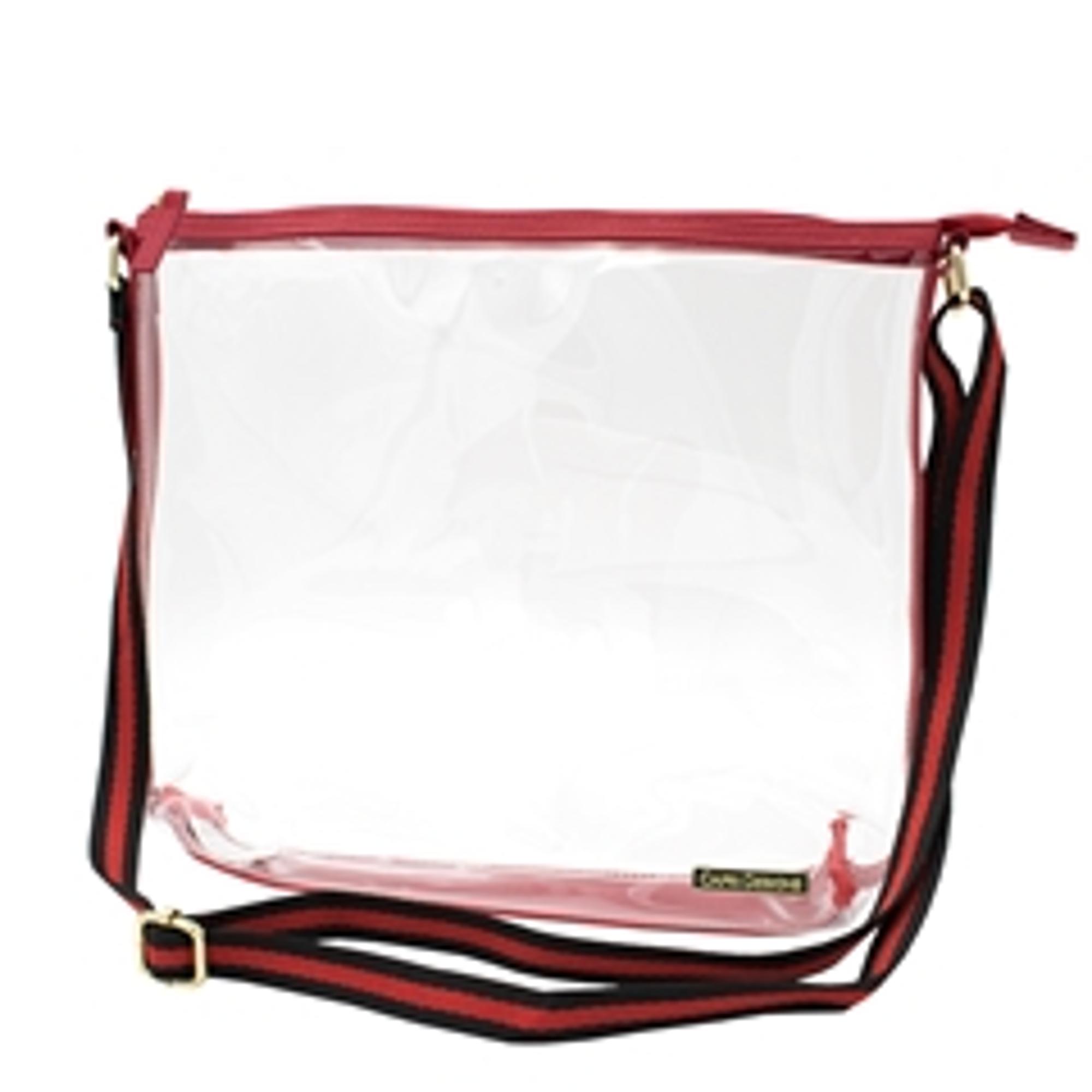 image of: zz Simple Tote- Red Clear Bag