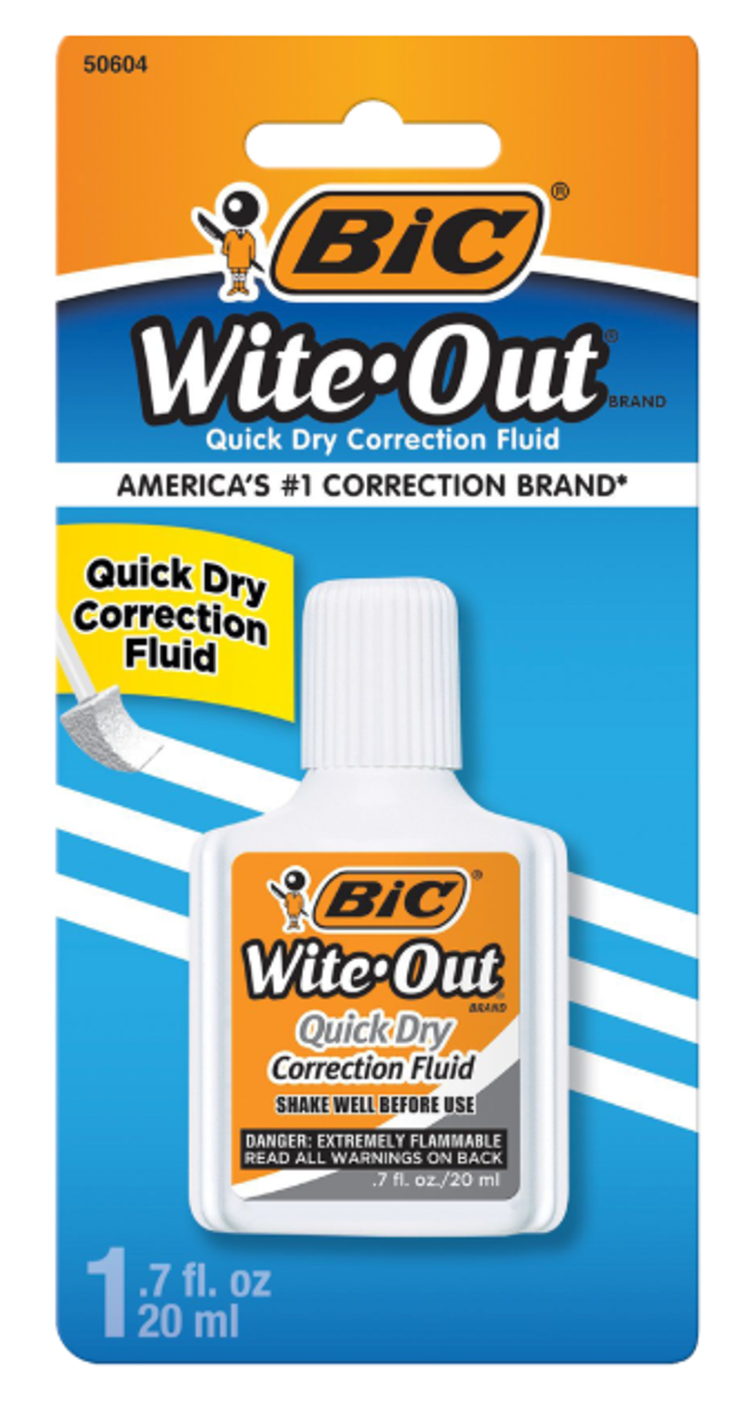 Product image 1 of 1 for BIC Wite-Out Quick-Dry 20mL Correction Fluid, White