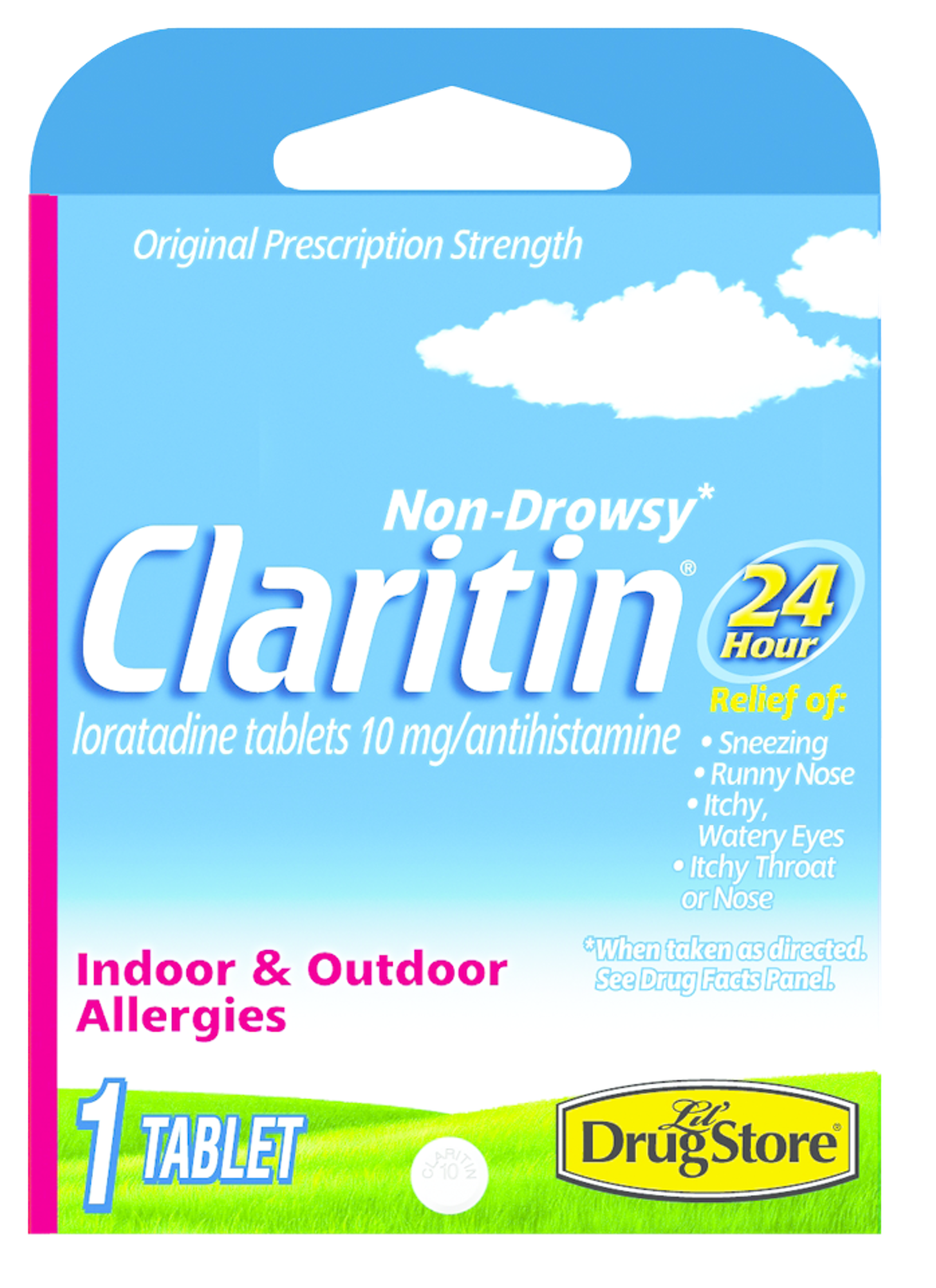 Product image 1 of 1 for Lil' Drug Store Brand Claritin On-the-Go Allergy Relief