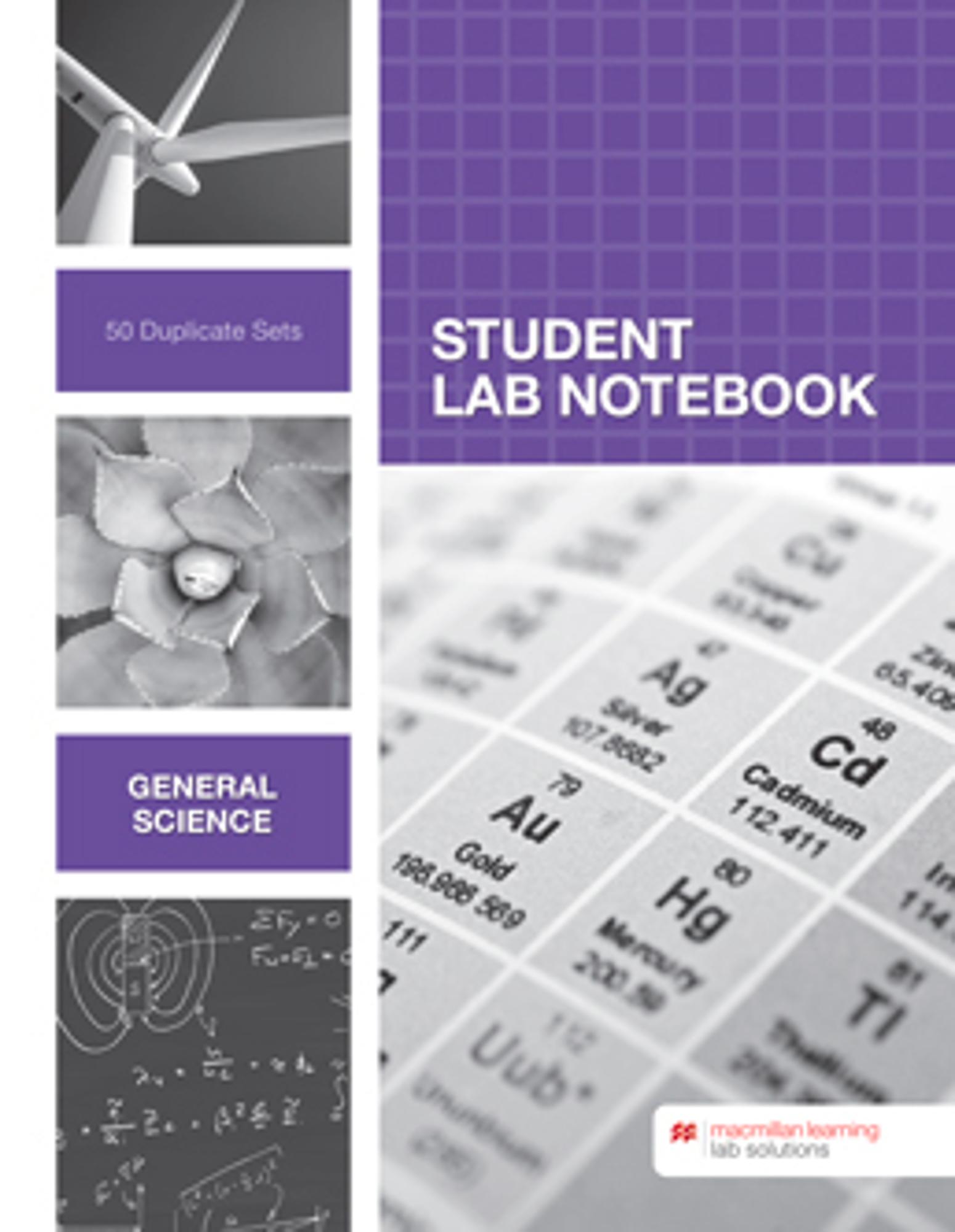 Cover image for GENERAL SCIENCE LAB NOTEBOOK,50 SET