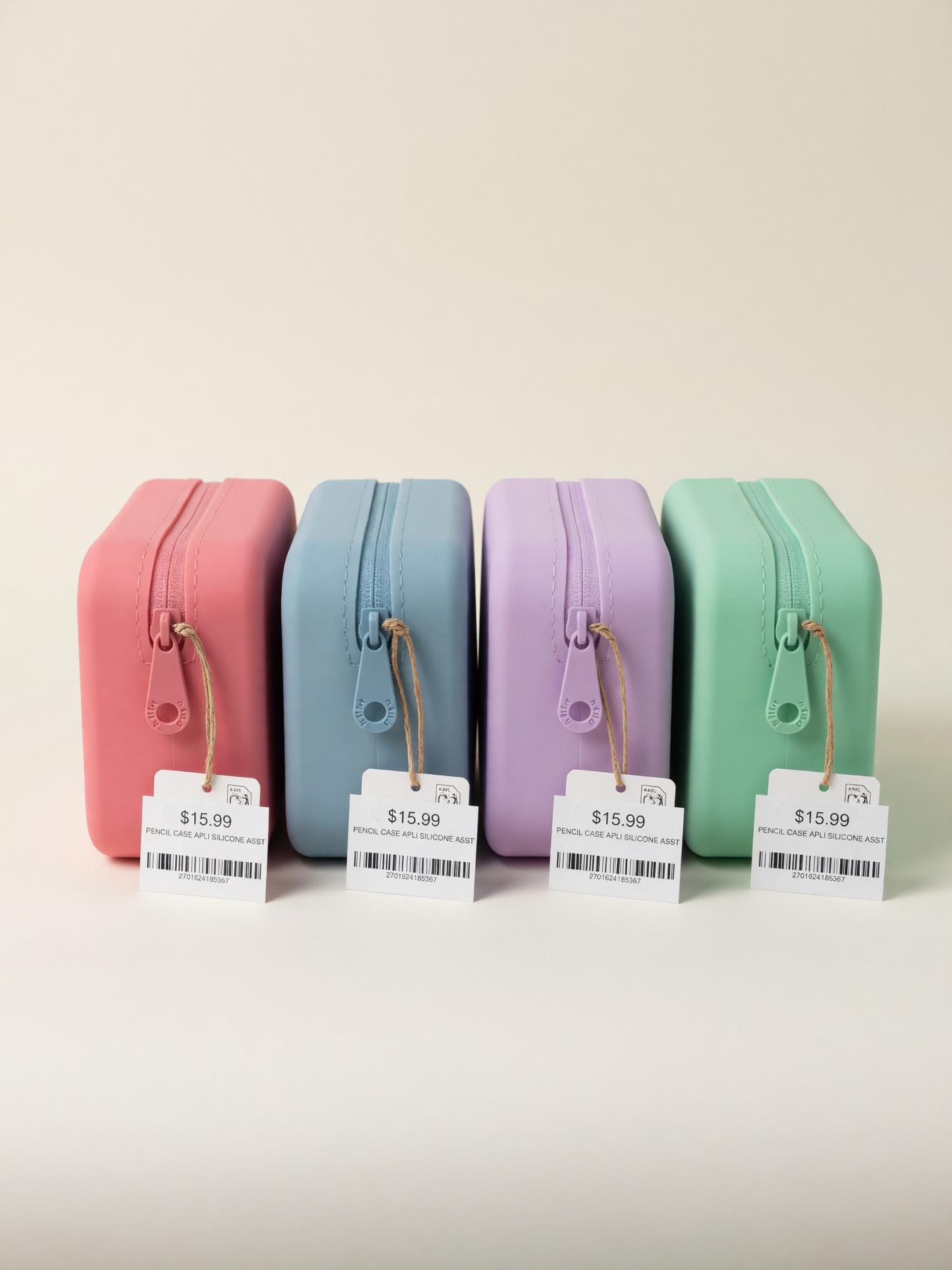 Product image 1 of 1 for PENCIL CASE APLI SILICONE ASST