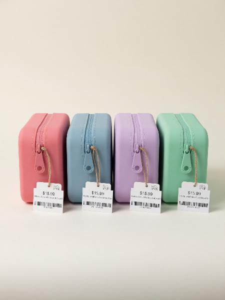 PENCIL CASE APLI SILICONE ASST; $15.99