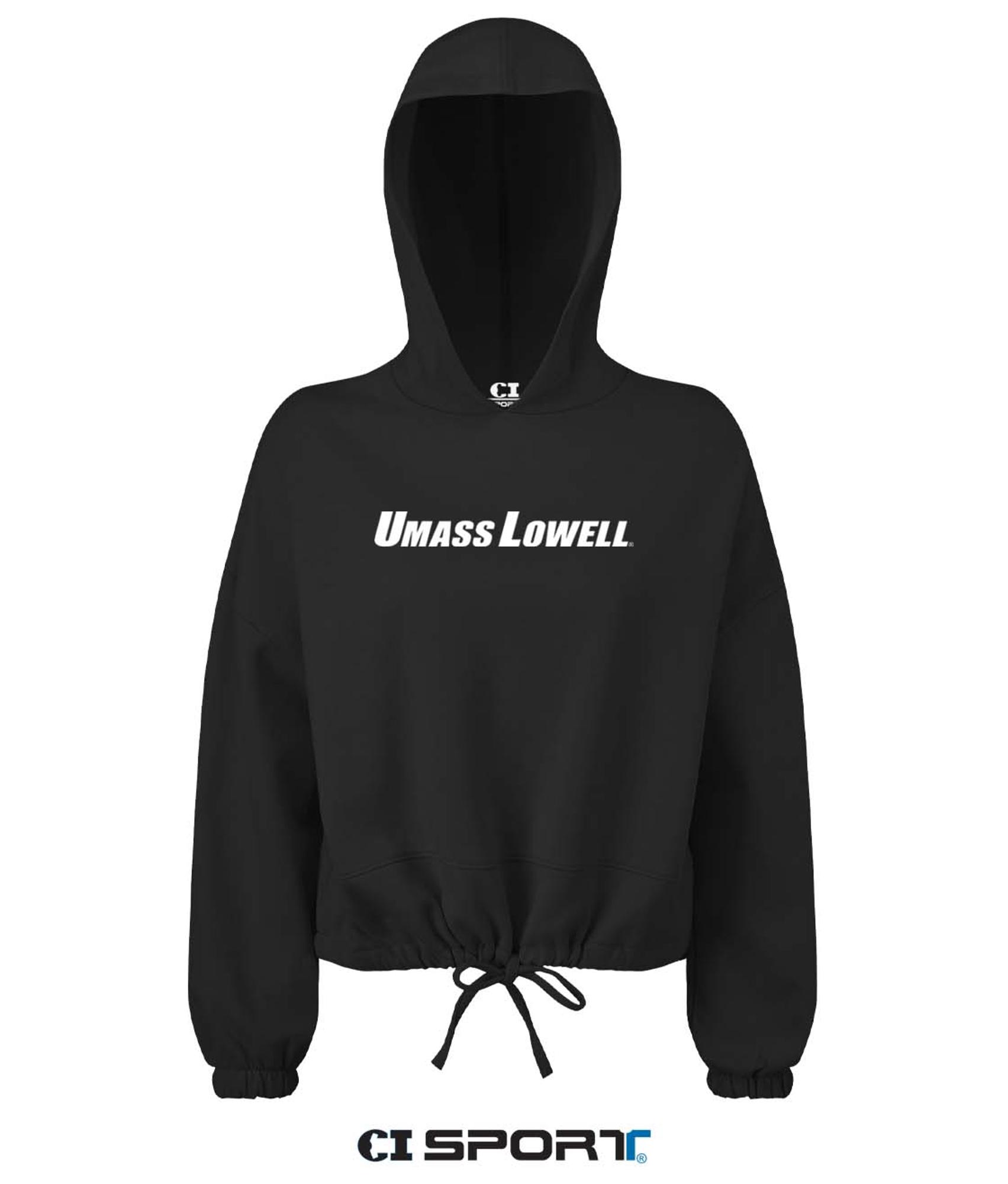 image of: UMASS Lowell Ladies Cropped Maria Hoodie Sweatshirt