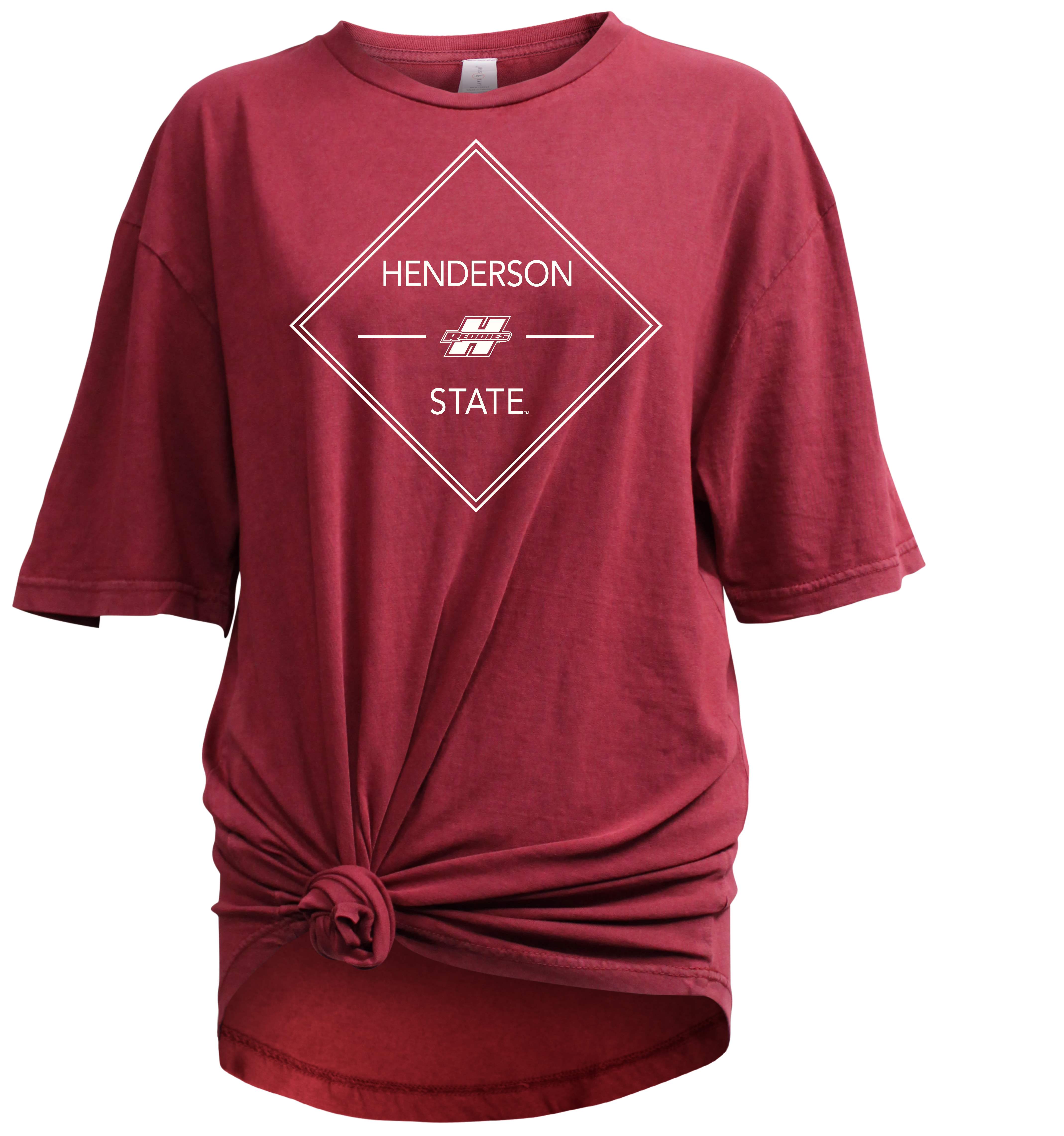 image of: Henderson State Reddies Vintage Curved Hem Short Sleeve T-Shirt