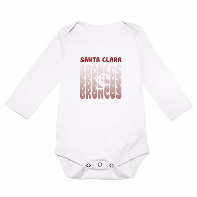 image of: Santa Clara University Infant Ollie Bodysuit, White