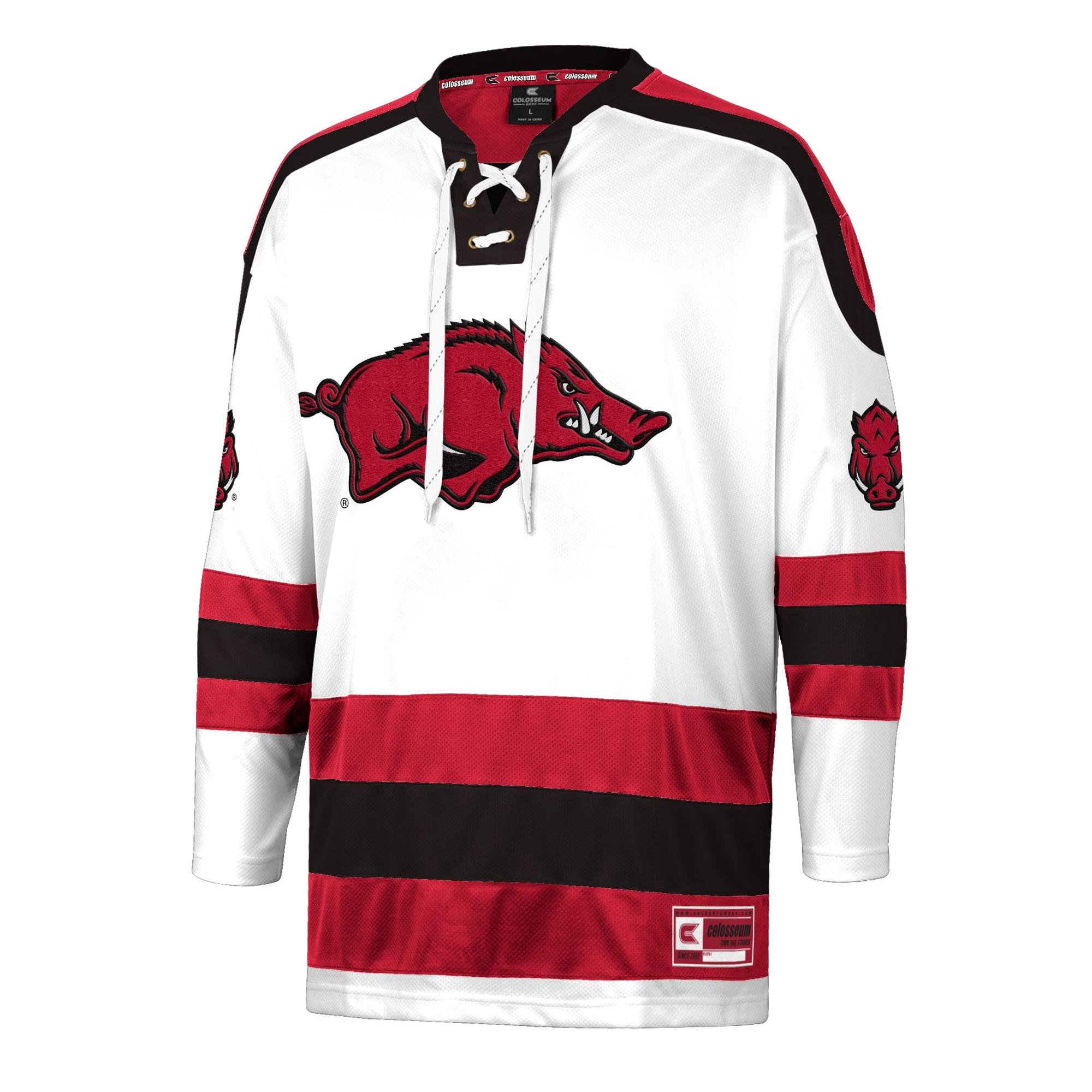 Arkansas Razorbacks Czerik Hockey Jersey - White