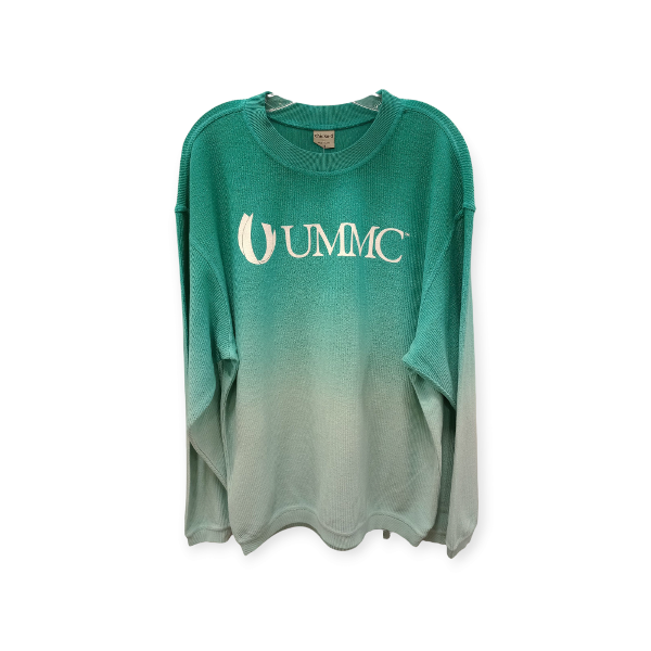 Teal Corded Dip-Dye Sweatshirt; $63.00