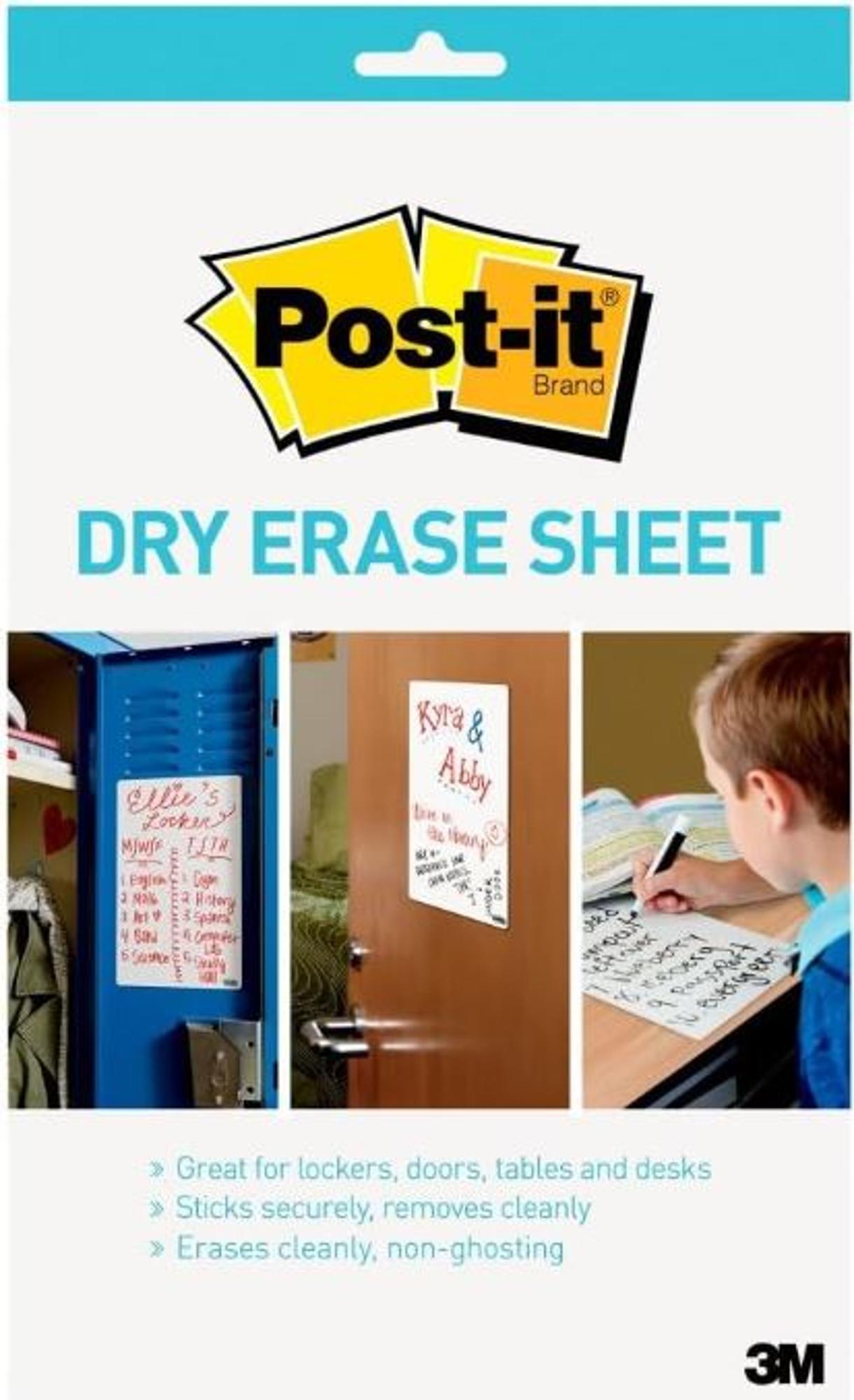 image of: Post It Dry Erase Sheets 3ct