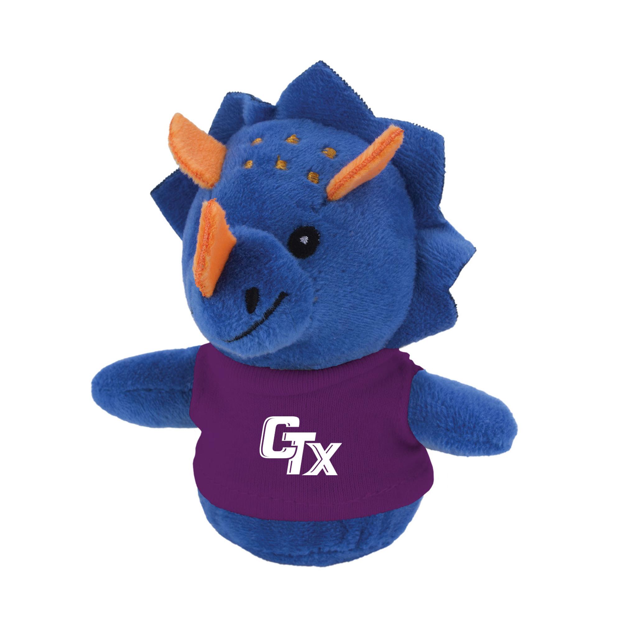 image of: CTX Shorties Plush Triceratops