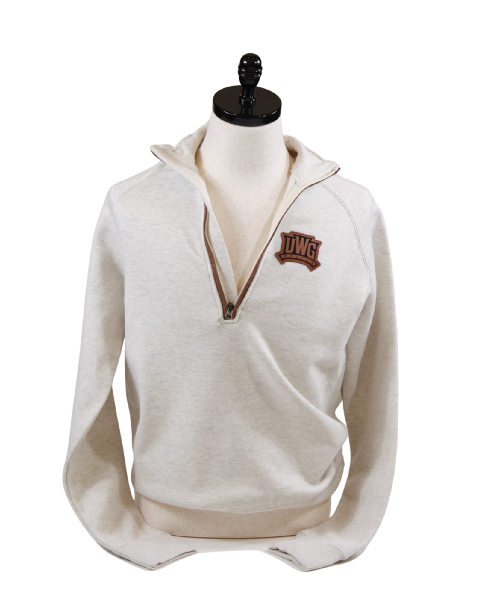 Product image 2 of 3 for ATHLETICS LOGO LEATHER PATCH MARLOW HALF ZIP