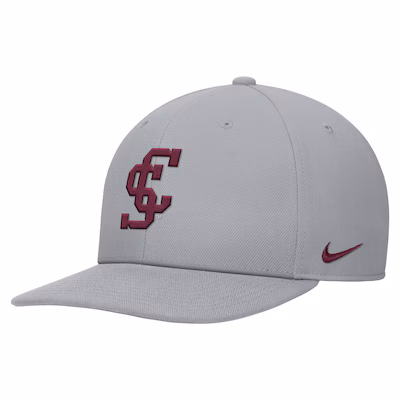 image of: Santa Clara Broncos Nike Pro Flat Bill Hat, Gray