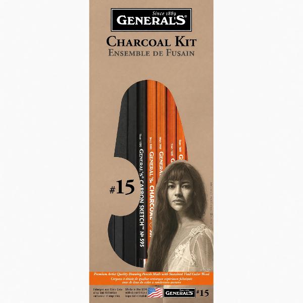 General's Charcoal Pencil Drawing Kit No. 15; $17.99