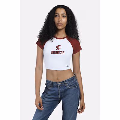 image of: Santa Clara University Women's Homerun Short Sleeve Tee, White