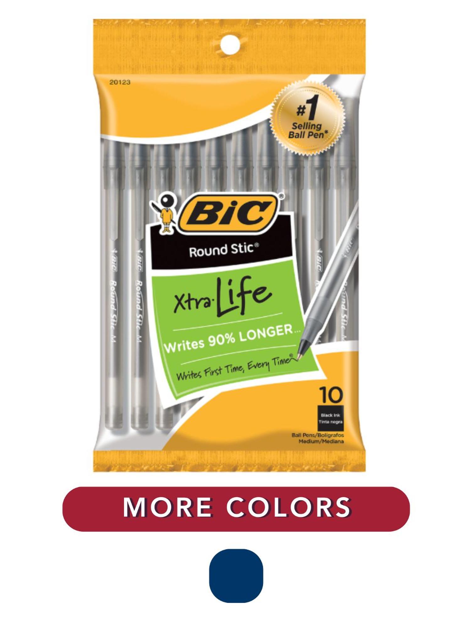 BIC Xtra Life 1mm Ballpoint Pen, 10 Pack
