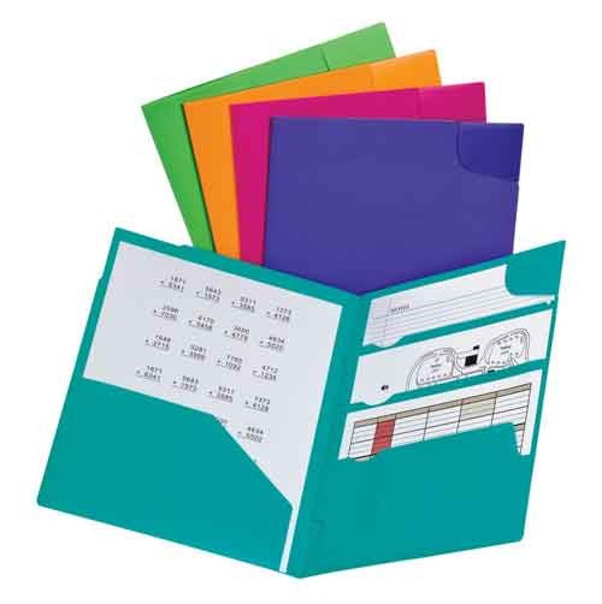 image of: Oxford Divide-It-Up Poly 4 Pocket Folders