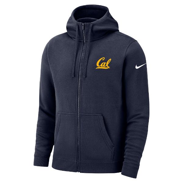 Nike Club Fleece Full Zip Hood Cal Logo; $92.00