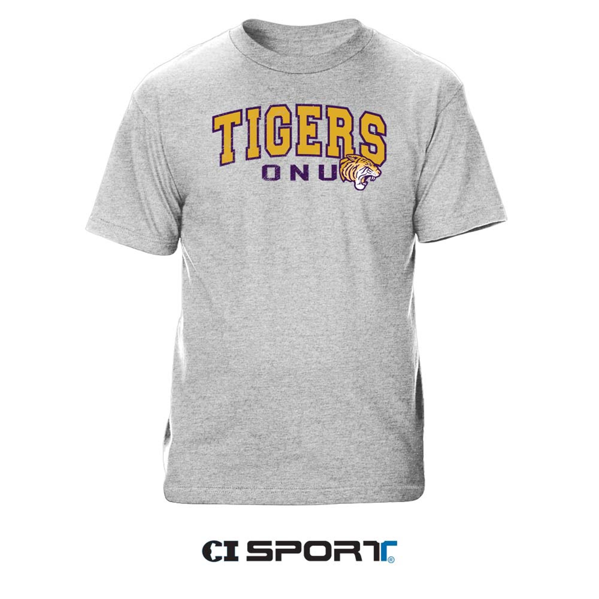Product image 1 of 2 for Olivet Nazarene Tigers Tody Short Sleeve Tee, Grey Heather