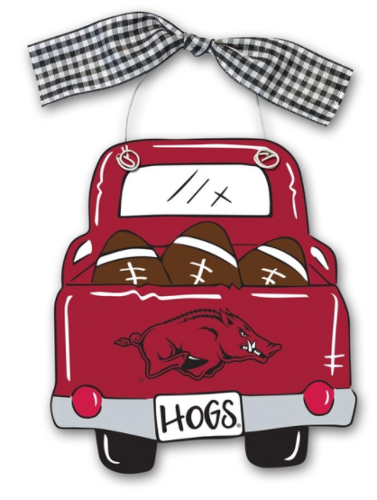 Arkansas Razorbacks Magnolia Lane Football Truck Wood Ornament; $16.99