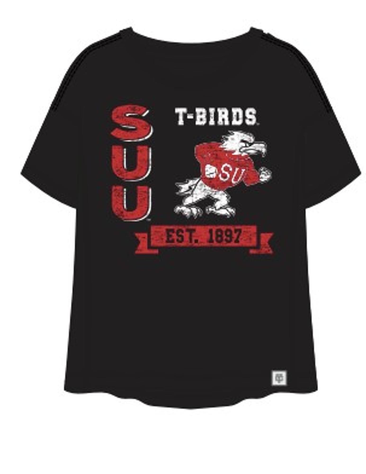 Product image 1 of 1 for COLOSSEUM WOMENS TEE S/S BLACK FIGHTING BIRD