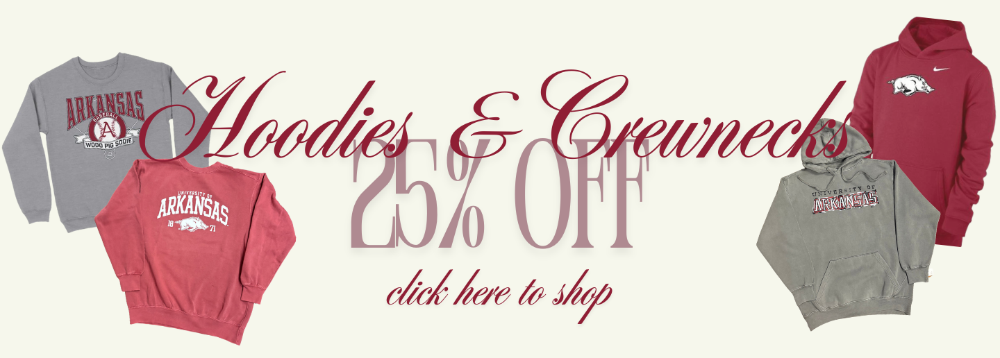 Click to save 25%on Crewnecks and Hoodies!