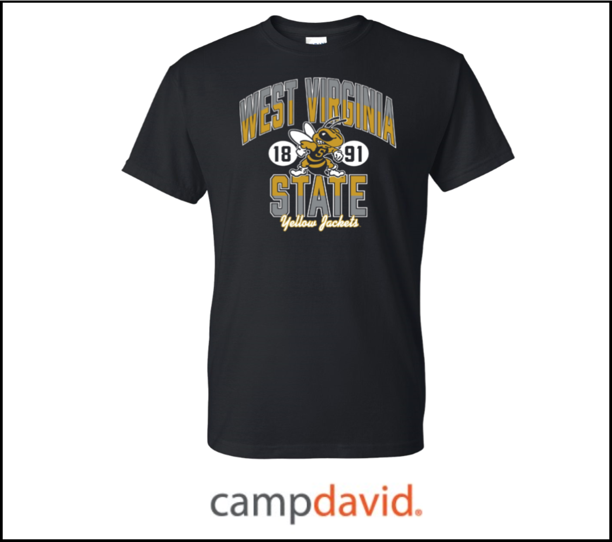Product image 2 of 2 for Tee - Camp David blk Base Crew '25