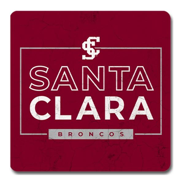 Santa Clara University Visiting Team Square Coaster; $7.98
