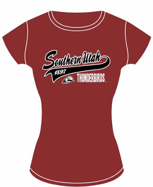 CI SPORT WOMENS TEE RED SOU 1897 TEDDY; $29.99