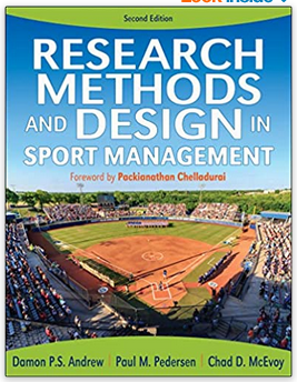 Cover image for RESEARCH METHODS+DESIGN IN SPORT MGMT.