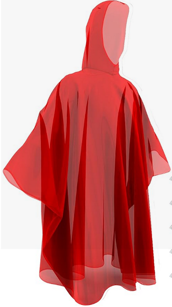 Rain Poncho (Non-Logo); $5.99