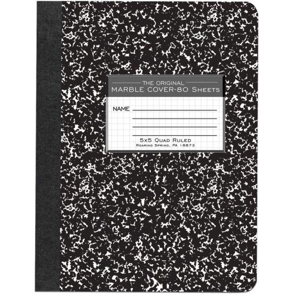 Roaring Spring Marble Composition Quad Ruled Notebook, 80 Sheets; $5.98
