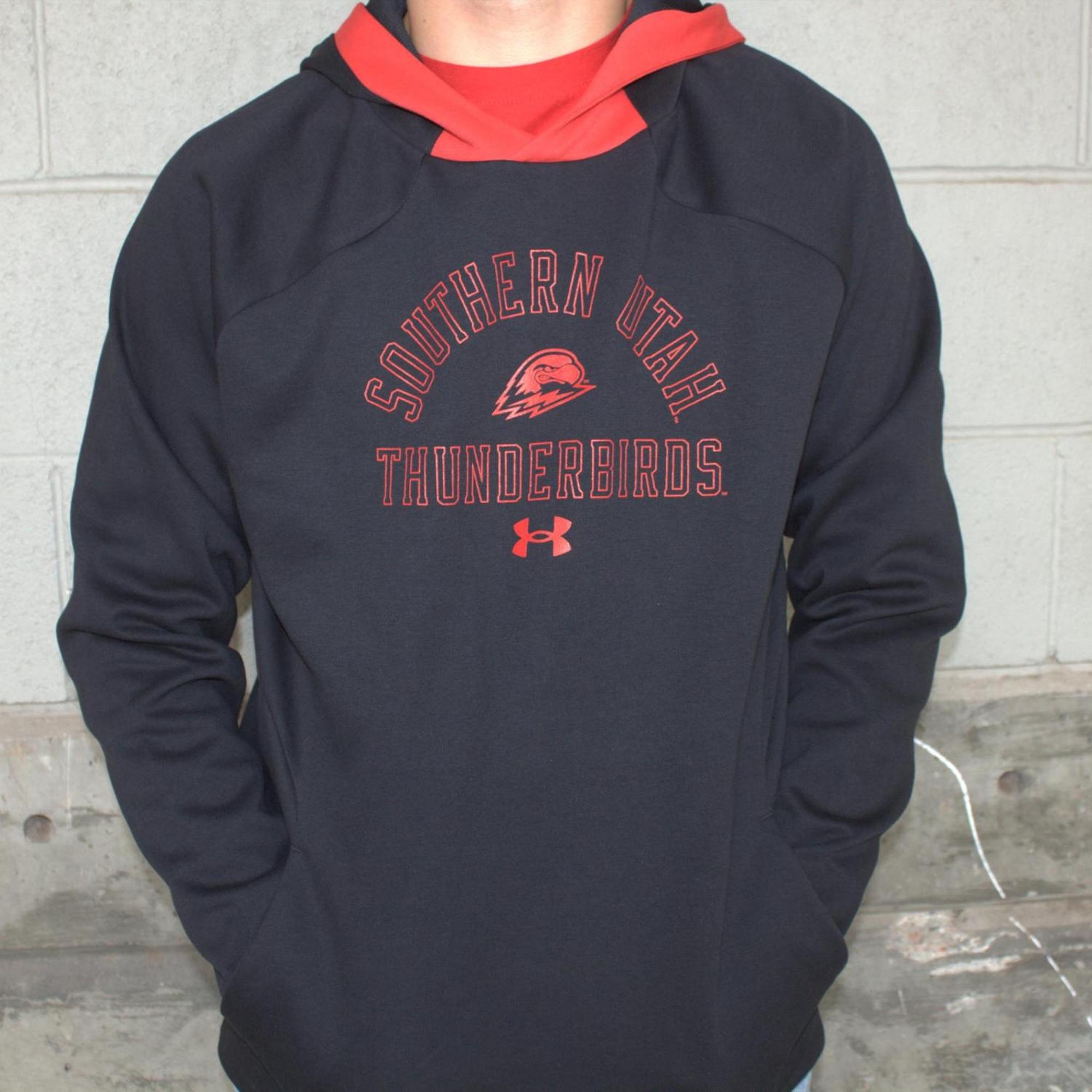 Product image 1 of 3 for U/A GAMEDAY FLEECE HOOD BLACK SOU ARCH OVER THOR