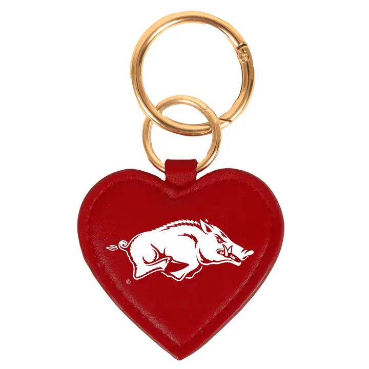 image of: Arkansas Razorbacks Heart Key Ring