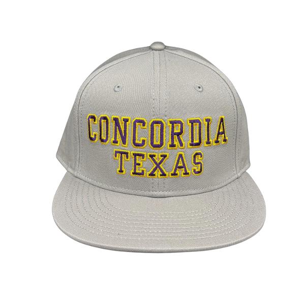 CONCORDIA Flat Bill Snapback; $34.99