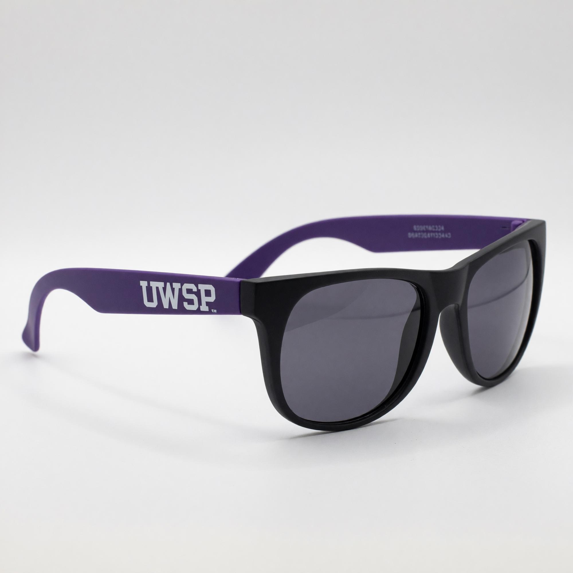 Product image 1 of 3 for UWSP Retro Sunglasses, Purple & Black