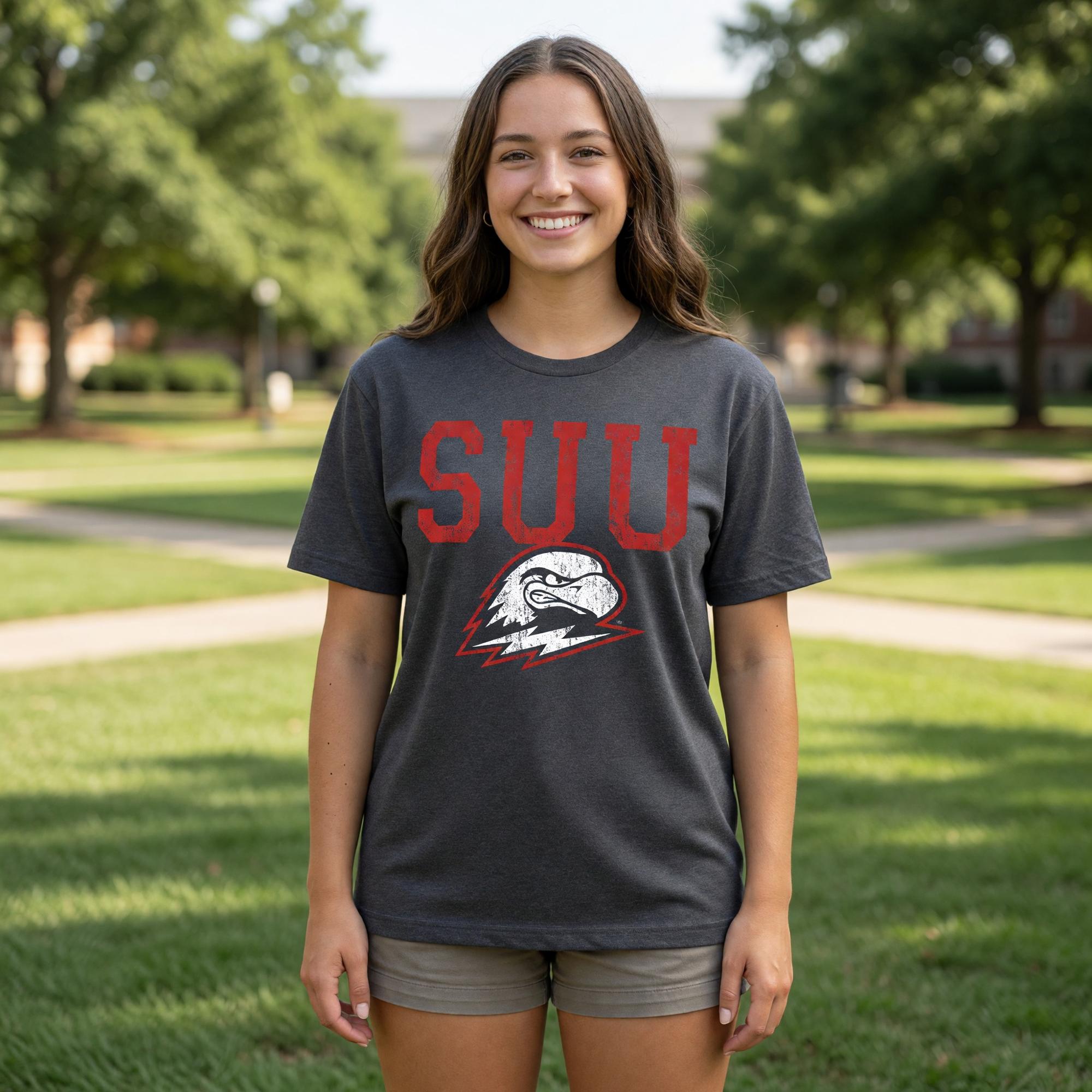 Product image 1 of 2 for COLOSSEUM WOMENS TEE  LIGHT CHARCOAL S/S SUU THOR