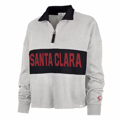 image of: Santa Clara Broncos Women's Remi Quarter Zip Jacket, White