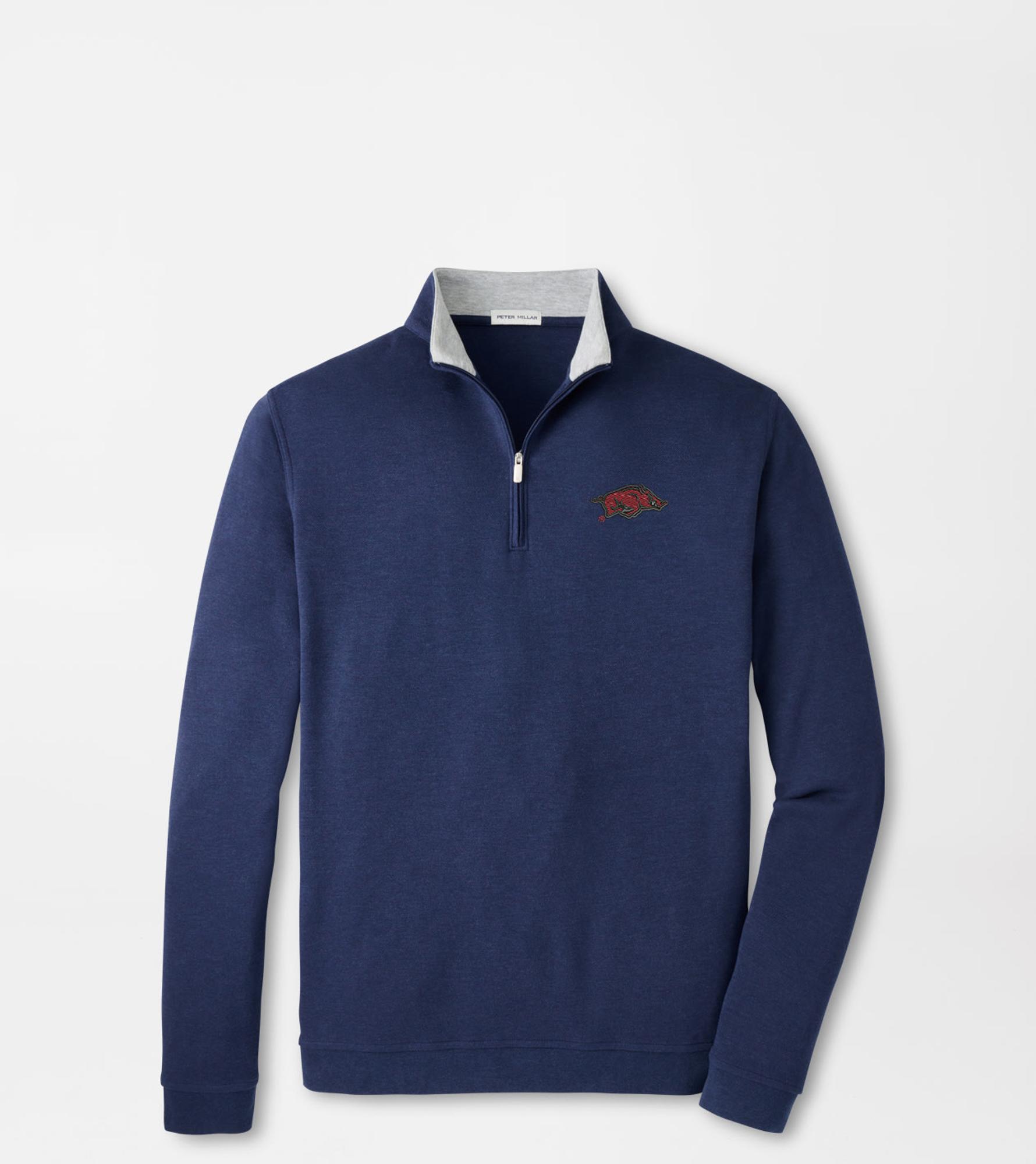 Product image 1 of 3 for Arkansas Razorbacks Peter Millar Crown Comfort Quarter Zip-Running Hog