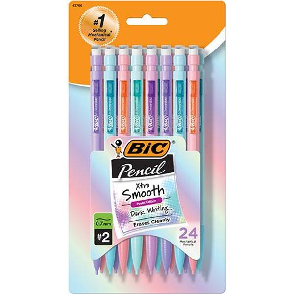 Mechanical Pencils 0.7mm Assorted Pastel Barrels 24 Count; $13.29
