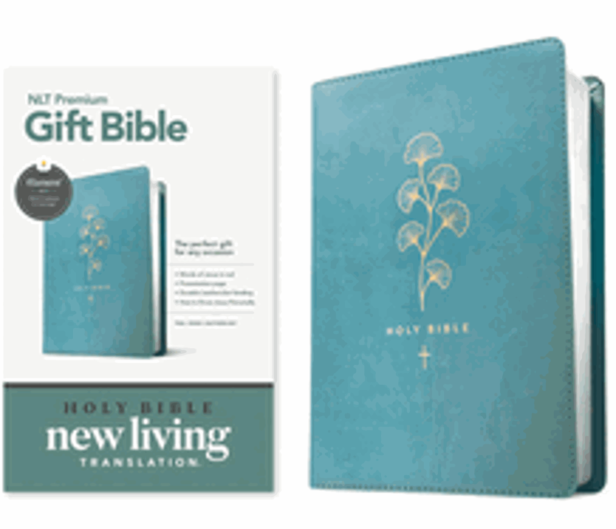 Cover image for NLT Premium Gift Bible Teal