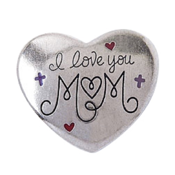 image of: Bob Siemon I Love You Mom Pewter Magnet