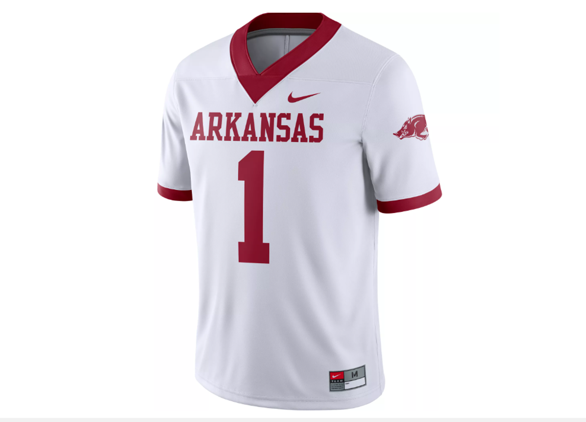 image of: Arkansas Razorbacks Football Nike Youth Game Jersey - #1